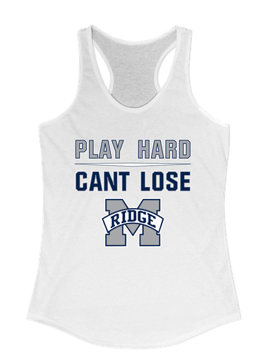 Marriotts Ridge Mustangs Play Hard, Can't Lose Women's Tank Top