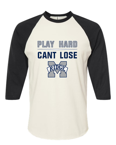 Marriotts Ridge Mustangs Play Hard, Can't Lose Women's Baseball T-Shirt