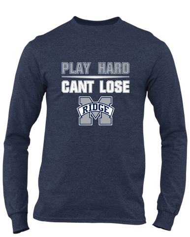 Marriotts Ridge Mustangs Play Hard, Can't Lose Men's Premium LS T-Shirt