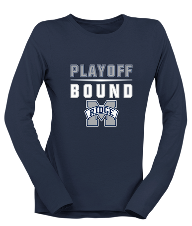 Marriotts Ridge Mustangs Playoff Bound Women's LS T-Shirt