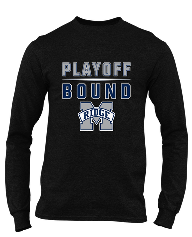 Marriotts Ridge Mustangs Playoff Bound Men's LS T-Shirt