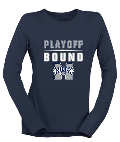 Marriotts Ridge Mustangs Playoff Bound Women's Premium LS T-Shirt