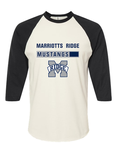 Marriotts Ridge Mustangs Mascot #7 Men's Baseball T-Shirt