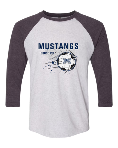 Marriotts Ridge Mustangs Soccer #2 Women's Baseball T-Shirt
