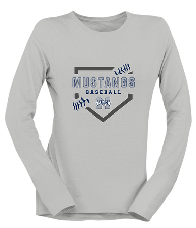 Marriotts Ridge Mustangs Baseball #2 Women's Premium LS T-Shirt