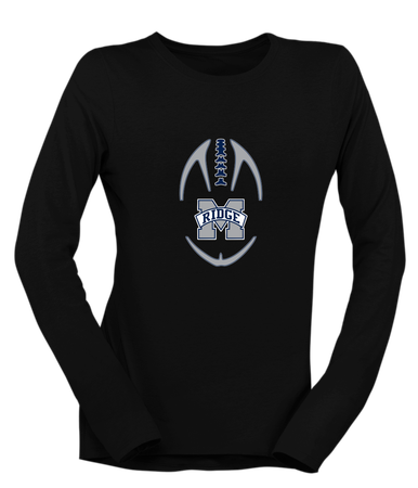 Marriotts Ridge Mustangs Football #4 Women's Premium LS T-Shirt