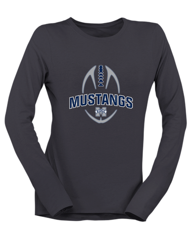 Marriotts Ridge Mustangs Football #5 Women's LS T-Shirt