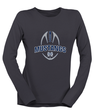 Marriotts Ridge Mustangs Football #5 Women's Premium LS T-Shirt
