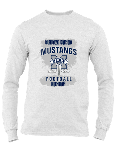 Marriotts Ridge Mustangs Football #6 Men's Premium LS T-Shirt
