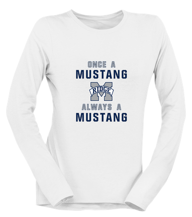 Marriotts Ridge Mustangs Once A Women's Premium LS T-Shirt