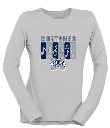Marriotts Ridge Mustangs Band # 2 Women's LS T-Shirt