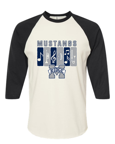 Marriotts Ridge Mustangs Band # 2 Men's Baseball T-Shirt