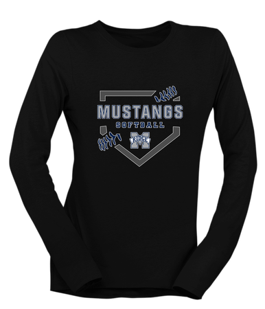 Marriotts Ridge Mustangs Softball #2 Women's Premium LS T-Shirt