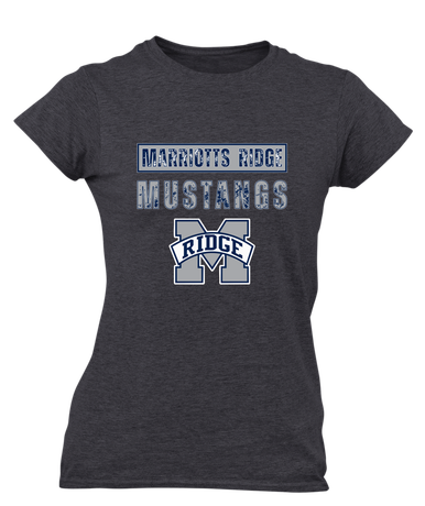 Marriotts Ridge Mustangs Mascot #9 Women's SS T-Shirt