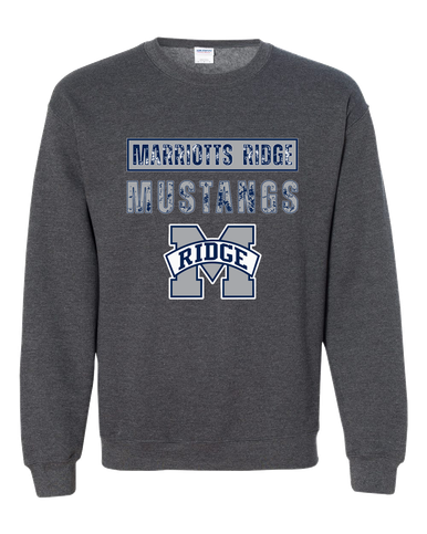 Marriotts Ridge Mustangs Mascot #9 Men's Sweatshirt