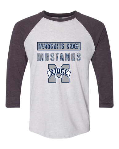 Marriotts Ridge Mustangs Mascot #9 Men's Baseball T-Shirt
