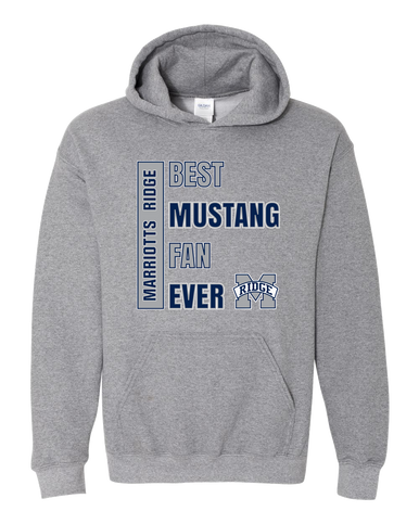 Marriotts Ridge Mustangs Best Mustang Fan Men's Hoodie