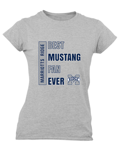 Marriotts Ridge Mustangs Best Mustang Fan Women's Premium SS T-Shirt