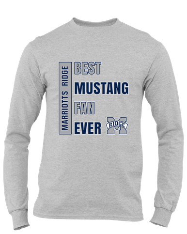 Marriotts Ridge Mustangs Best Mustang Fan Men's LS T-Shirt