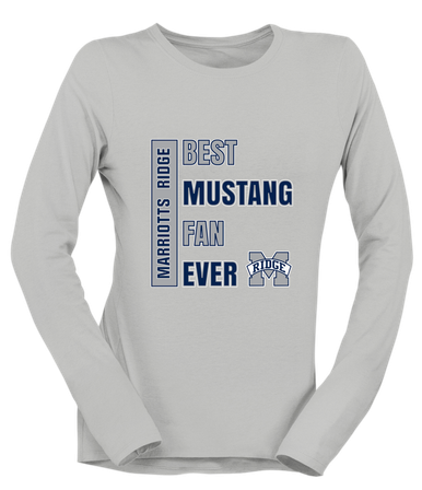 Marriotts Ridge Mustangs Best Mustang Fan Women's Premium LS T-Shirt