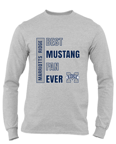 Marriotts Ridge Mustangs Best Mustang Fan Men's Premium LS T-Shirt