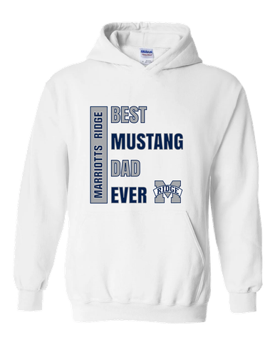 Marriotts Ridge Mustangs Best Mustang Dad Men's Hoodie