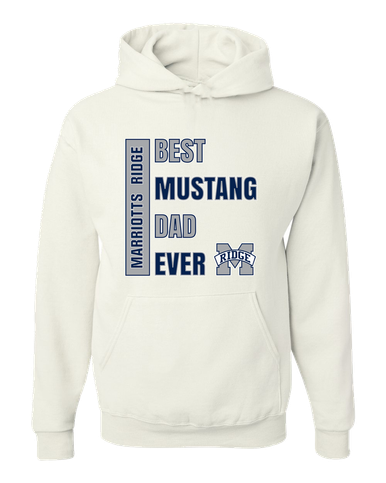 Marriotts Ridge Mustangs Best Mustang Dad Men's Premium Hoodie