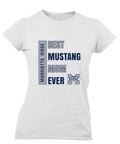 Marriotts Ridge Mustangs Best Mustang Mom Women's SS T-Shirt