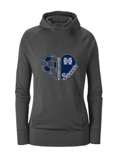 Marriotts Ridge Mustangs Heart Soccer Women's Hoodie