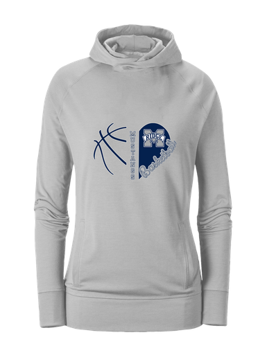 Marriotts Ridge Mustangs Heart Basketball Women's Hoodie