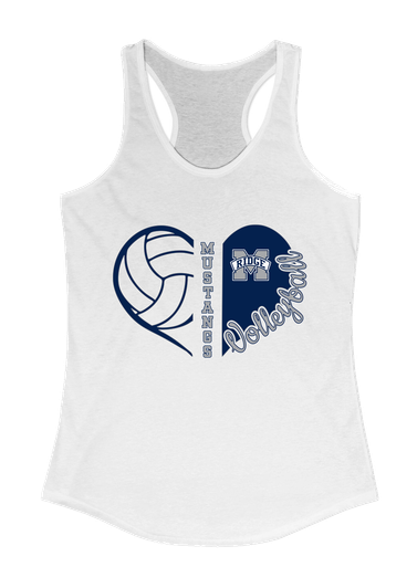 Marriotts Ridge Mustangs Heart Volleyball Women's Tank Top