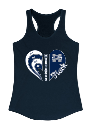Marriotts Ridge Mustangs Heart Track Women's Tank Top