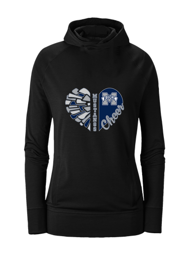 Marriotts Ridge Mustangs Heart Cheer Women's Hoodie