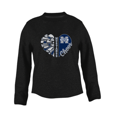 Marriotts Ridge Mustangs Heart Cheer Women's Sweatshirt