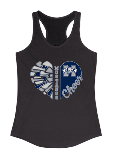 Marriotts Ridge Mustangs Heart Cheer Women's Tank Top
