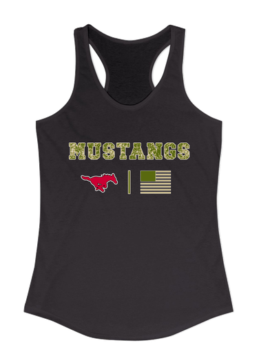 North Shore Mustangs Camo Flag Women's Tank Top