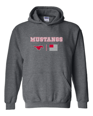 North Shore Mustangs Team Colors Flag Men's Hoodie