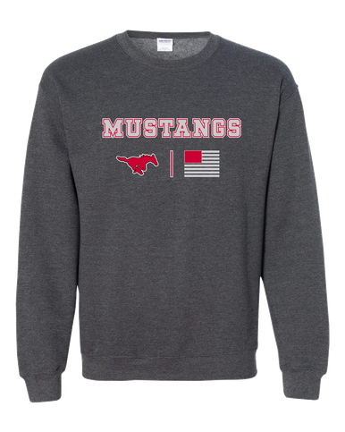 North Shore Mustangs Team Colors Flag Men's Sweatshirt