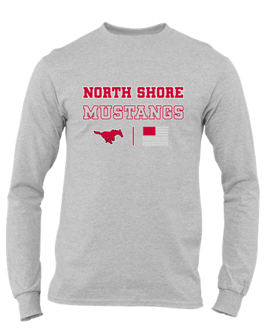 North Shore Mustangs Spirit Flag Men's Premium LS T-Shirt
