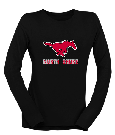 North Shore Mustangs Mascot #2 Women's LS T-Shirt