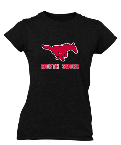 North Shore Mustangs Mascot #2 Women's Premium SS T-Shirt