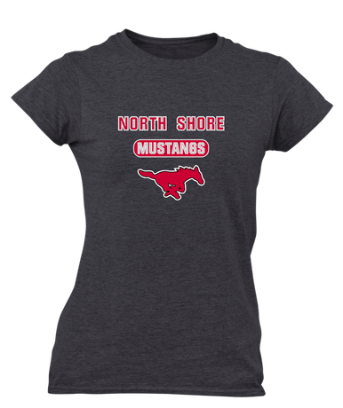 North Shore Mustangs Mascot #3 Women's Premium SS T-Shirt