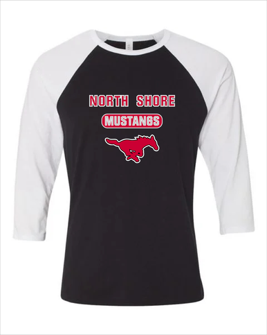 North Shore Mustangs Mascot #3 Men's Baseball T-Shirt
