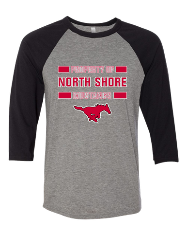 North Shore Mustangs Property Of Women's Baseball T-Shirt