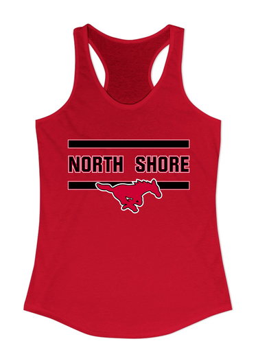 North Shore Mustangs Mascot #4 Women's Tank Top