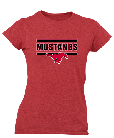 North Shore Mustangs Mascot #5 Women's Premium SS T-Shirt