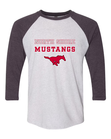 North Shore Mustangs Spirit Women's Baseball T-Shirt