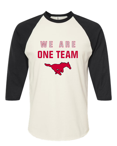 North Shore Mustangs We Are One Team Women's Baseball T-Shirt
