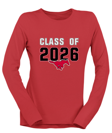 North Shore Mustangs Class of 2026 Women's Premium LS T-Shirt