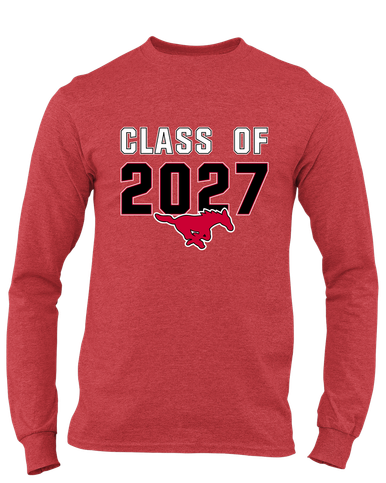North Shore Mustangs Class of 2027 Men's LS T-Shirt